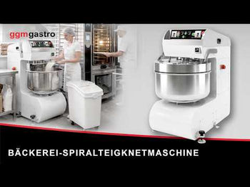 Професионална спирална тестомесачка - 368литра / 250kg - 2 скорости - фиксиран казан - таймер - 400V - 2 мотора - за пица и хляб
