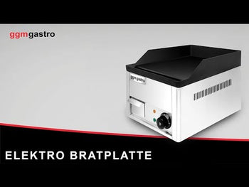 Професионална Електрическа плоча за печене (fry-top) - 2.2kW - Гладка - Площ за готвене: 410x305mm