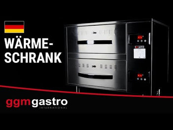 Топъл шкаф - GN 1/1 - 2 топли чекмеджета - 4kW - 824x578x680mm