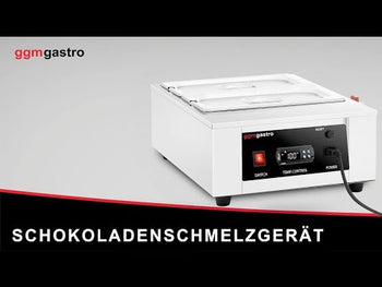 Разтопител за шоколад - 3x GN 1/3 - 1,5kW - цифров контрол - 9cm - вкл. 3 капака и 3 GN 1/3 контейнера