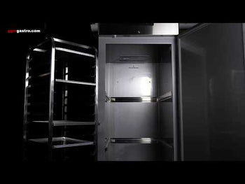 Пекарски хладилен шкаф неръждаема стомана PREMIUM - GN 2/1 - EN 600x400 - 700 литра - с 1 врата