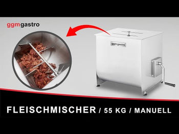 Ръчен миксер за месо - 40l - капацитет до 35kg - мануелен