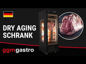 Dry Aging Шкаф за зреене на месо - 702x880x2050mm - с 1 стъклена врата - Черно