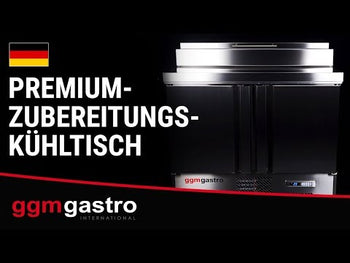 Хладилна маса Професионална Mini - 1460x700mm - с 2 врати и 2 чекмеджета (1/2 и 1/3) - салатна витрина: за 8x GN 1/4