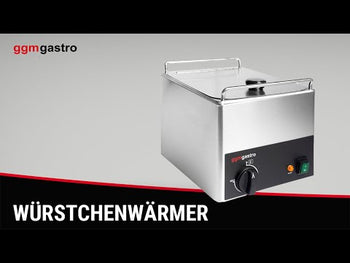 Хот дог машина - 1kW - 10L - с 4 шиша за хлебчета