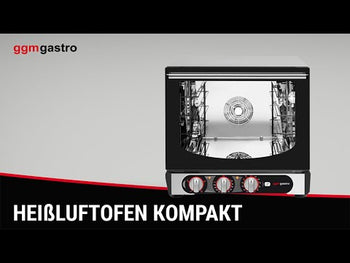 Компактна конвекционна фурна Електрическа - Механично управление - 4x 450x340mm - Неръждаема стомана - с директно впръскване
