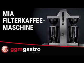 Професионална филтърна кафемашина - 2x 5l - 9 kW - с 2 разпръскващи глави & дозатор за гореща вода & автоматично пълнене на вода (водовръзка) - вкл. 2 термос съда
